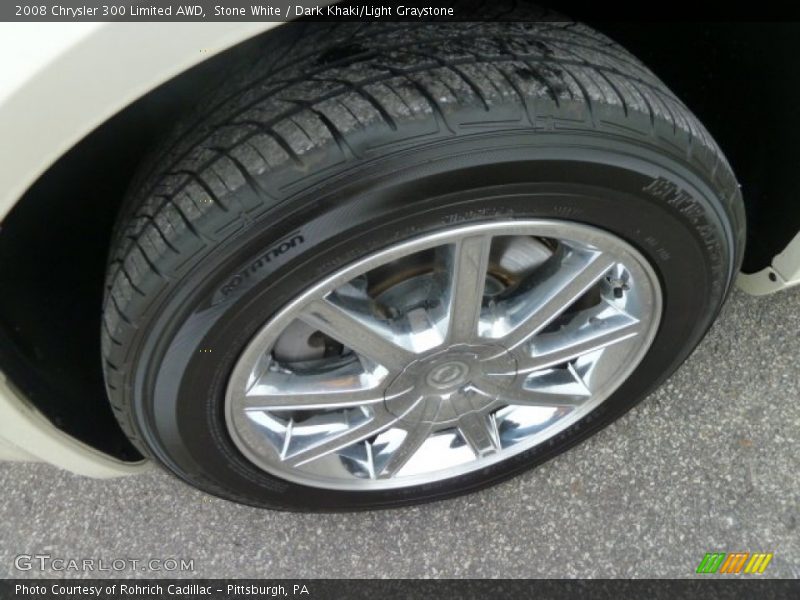 Stone White / Dark Khaki/Light Graystone 2008 Chrysler 300 Limited AWD