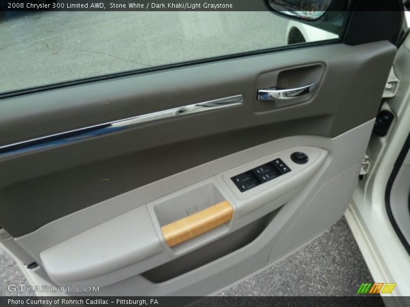 Stone White / Dark Khaki/Light Graystone 2008 Chrysler 300 Limited AWD