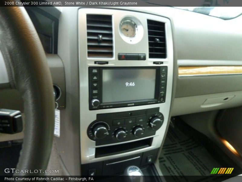 Stone White / Dark Khaki/Light Graystone 2008 Chrysler 300 Limited AWD