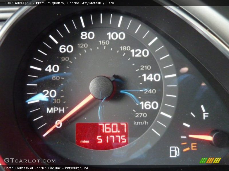 Condor Grey Metallic / Black 2007 Audi Q7 4.2 Premium quattro