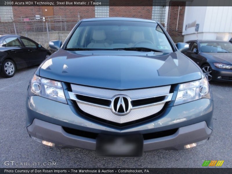 Steel Blue Metallic / Taupe 2008 Acura MDX Technology