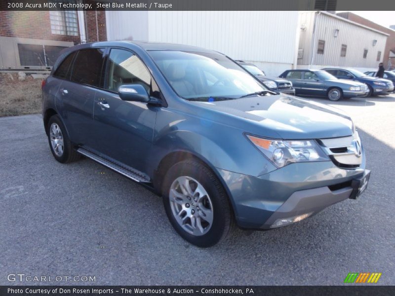 Steel Blue Metallic / Taupe 2008 Acura MDX Technology