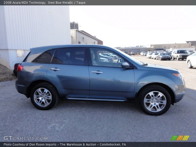Steel Blue Metallic / Taupe 2008 Acura MDX Technology