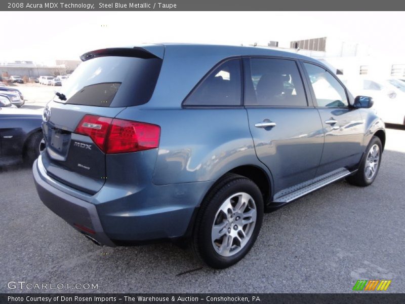 Steel Blue Metallic / Taupe 2008 Acura MDX Technology