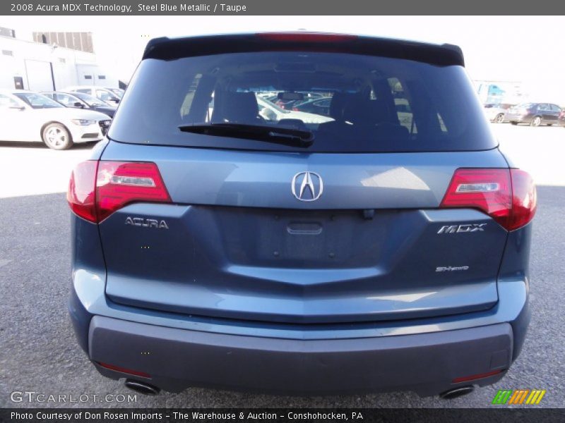 Steel Blue Metallic / Taupe 2008 Acura MDX Technology
