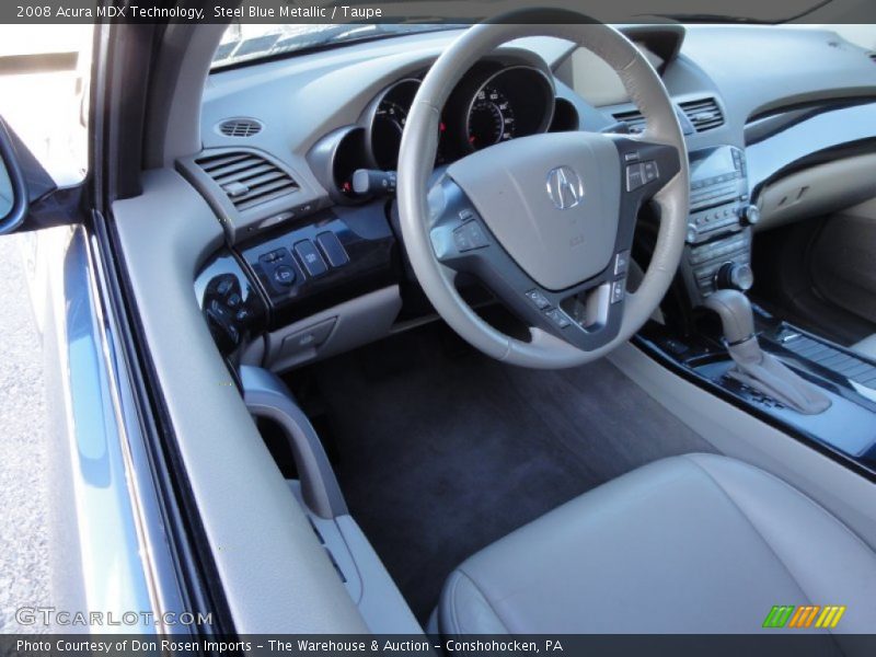 Steel Blue Metallic / Taupe 2008 Acura MDX Technology
