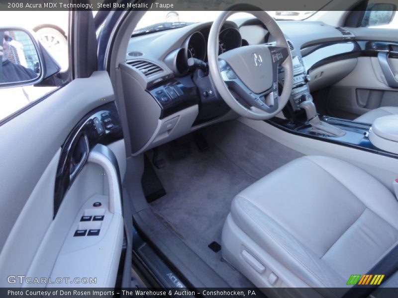 Steel Blue Metallic / Taupe 2008 Acura MDX Technology
