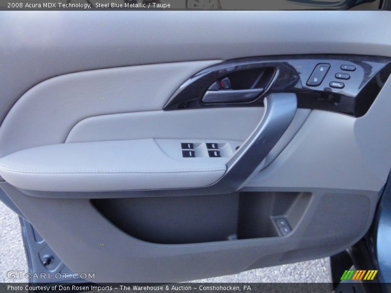 Steel Blue Metallic / Taupe 2008 Acura MDX Technology