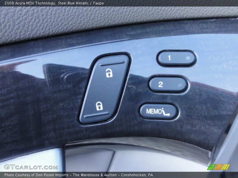 Steel Blue Metallic / Taupe 2008 Acura MDX Technology