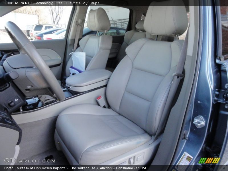 Front Seat of 2008 MDX Technology
