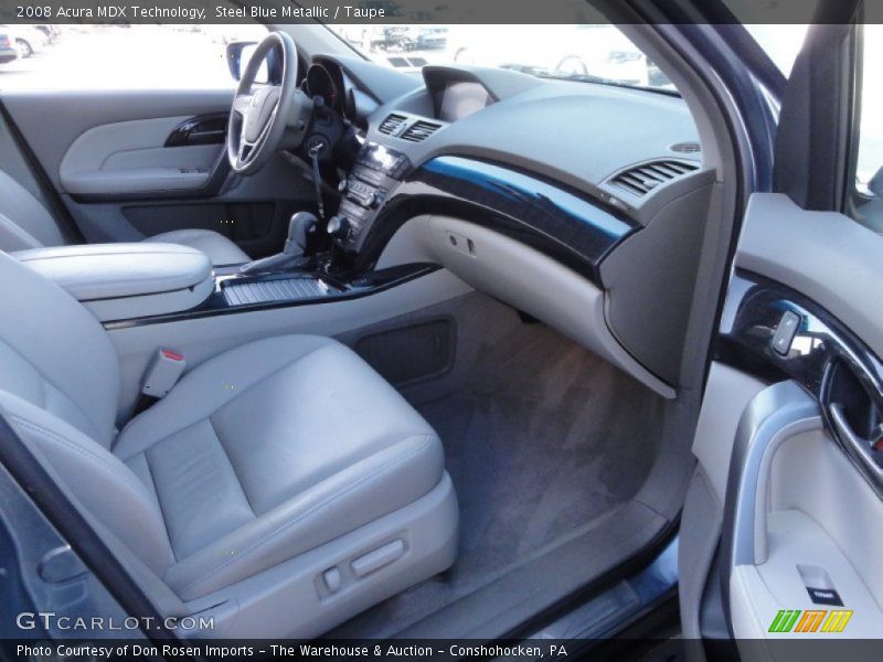 Steel Blue Metallic / Taupe 2008 Acura MDX Technology