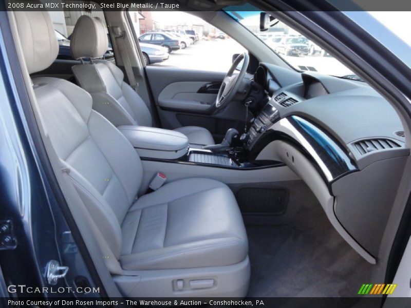 Steel Blue Metallic / Taupe 2008 Acura MDX Technology