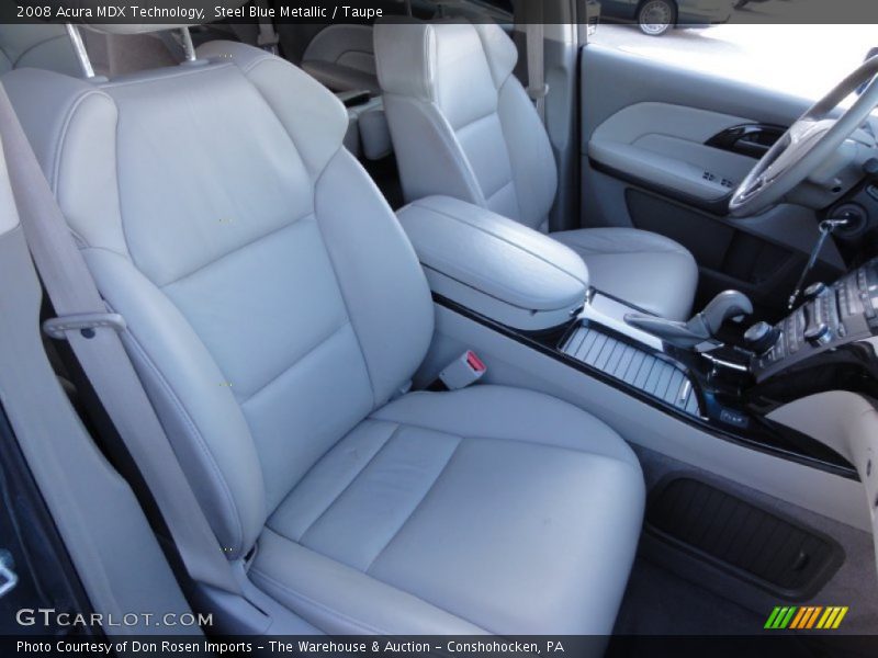 Steel Blue Metallic / Taupe 2008 Acura MDX Technology