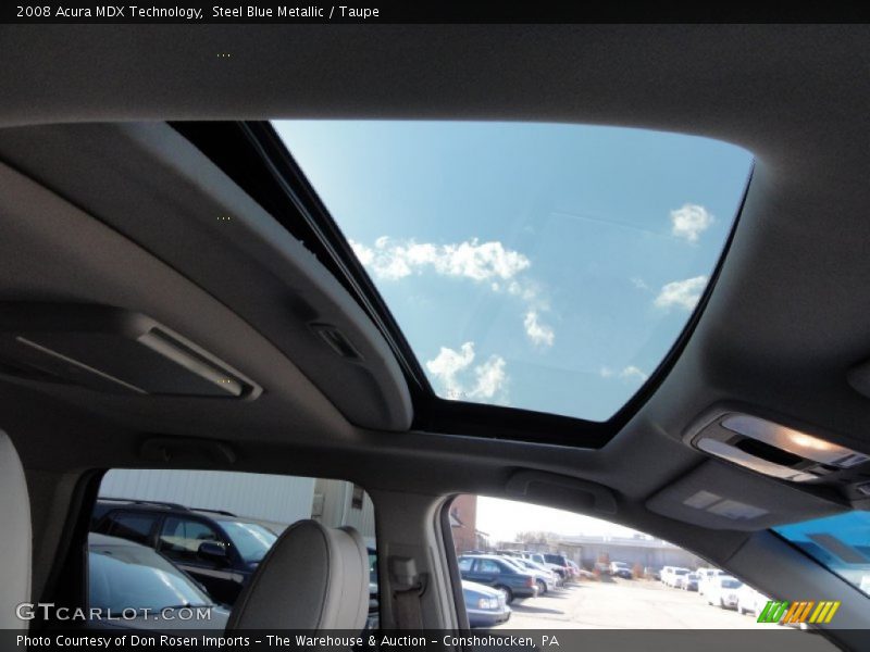 Steel Blue Metallic / Taupe 2008 Acura MDX Technology