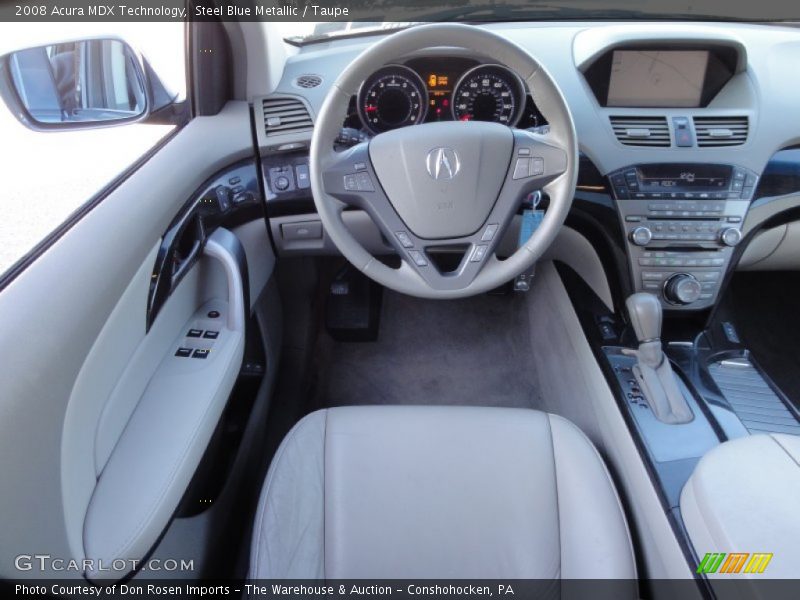 Steel Blue Metallic / Taupe 2008 Acura MDX Technology