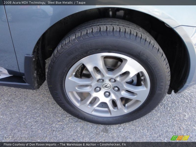 Steel Blue Metallic / Taupe 2008 Acura MDX Technology