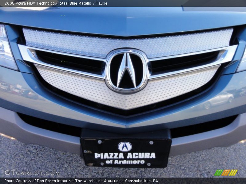 Steel Blue Metallic / Taupe 2008 Acura MDX Technology