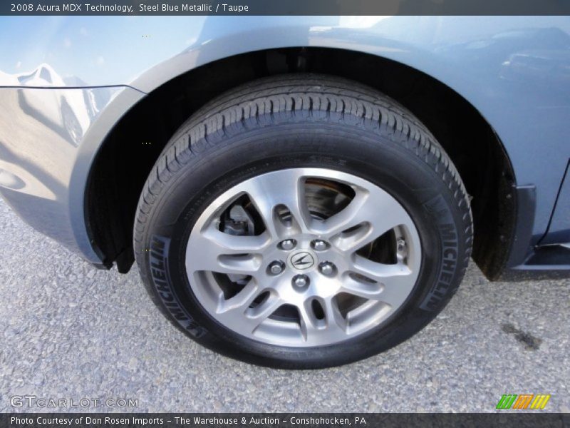 Steel Blue Metallic / Taupe 2008 Acura MDX Technology