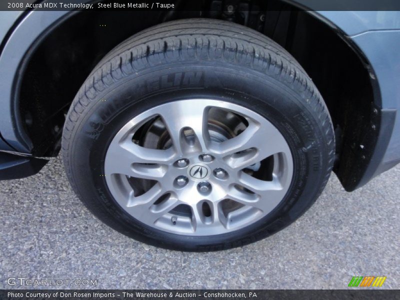 Steel Blue Metallic / Taupe 2008 Acura MDX Technology