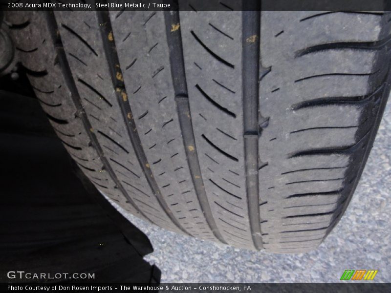 Steel Blue Metallic / Taupe 2008 Acura MDX Technology
