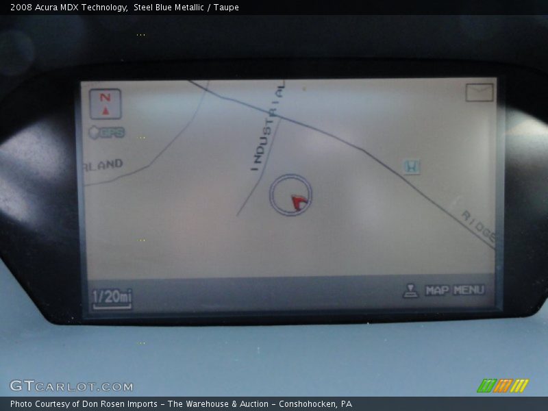 Steel Blue Metallic / Taupe 2008 Acura MDX Technology