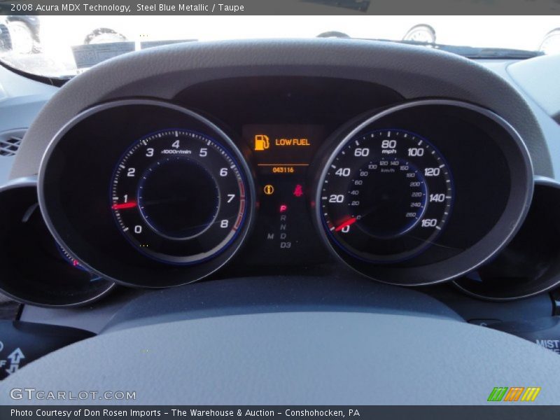  2008 MDX Technology Technology Gauges