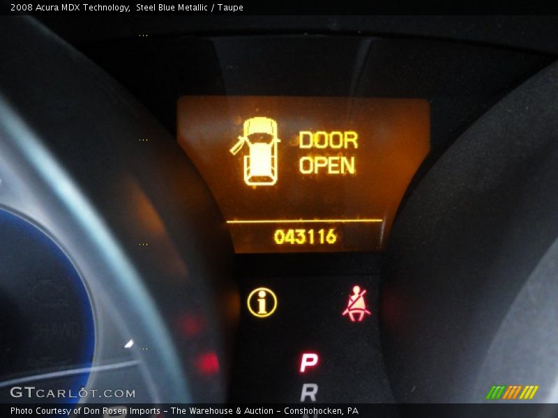 Steel Blue Metallic / Taupe 2008 Acura MDX Technology