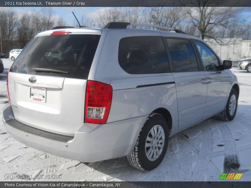 Titanium Silver / Gray 2011 Kia Sedona LX