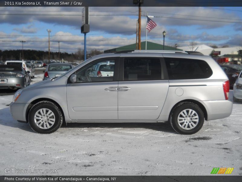 Titanium Silver / Gray 2011 Kia Sedona LX