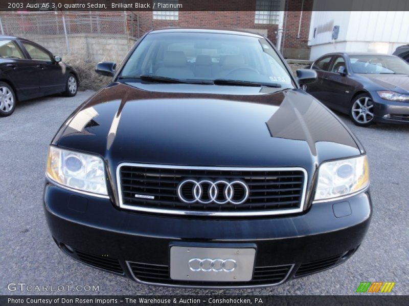 Brilliant Black / Platinum 2003 Audi A6 3.0 quattro Sedan