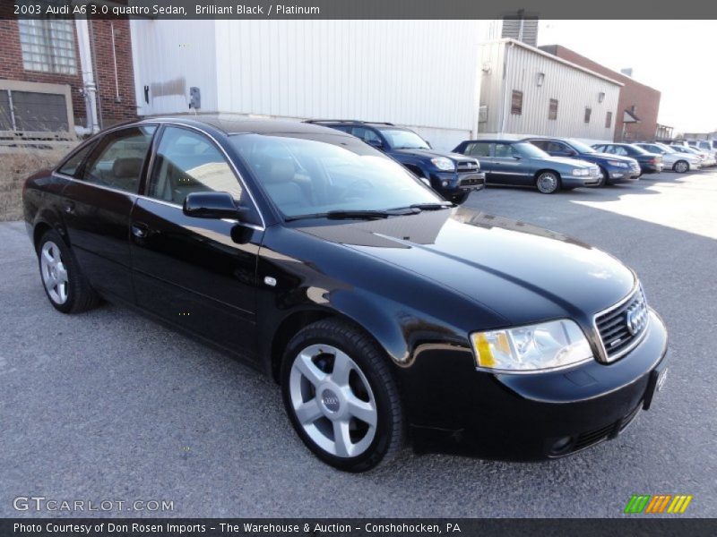 Brilliant Black / Platinum 2003 Audi A6 3.0 quattro Sedan