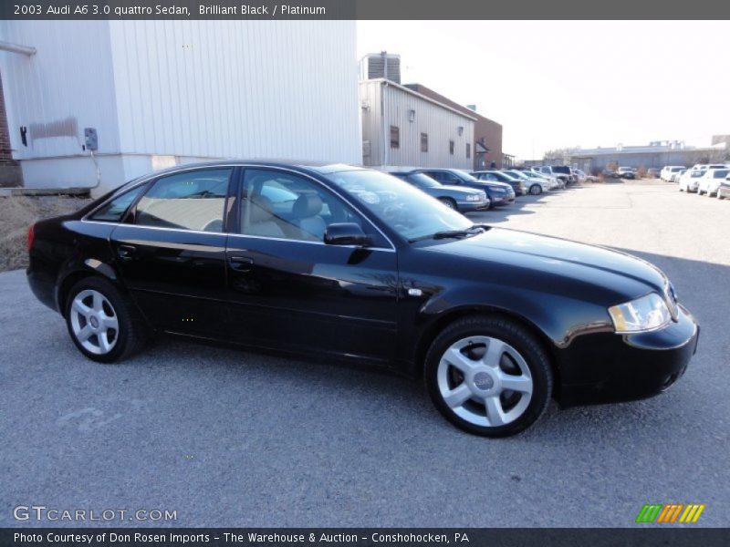 Brilliant Black / Platinum 2003 Audi A6 3.0 quattro Sedan