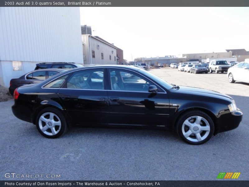Brilliant Black / Platinum 2003 Audi A6 3.0 quattro Sedan