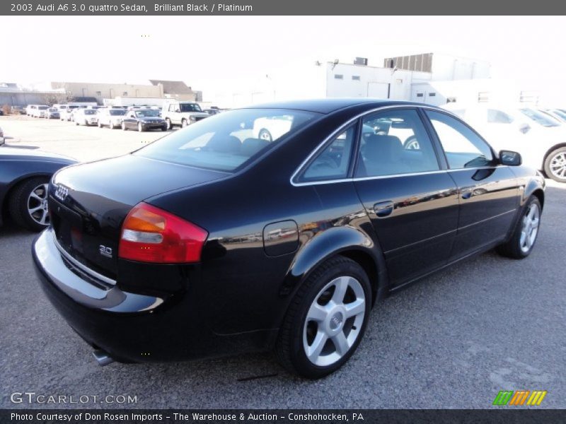 Brilliant Black / Platinum 2003 Audi A6 3.0 quattro Sedan