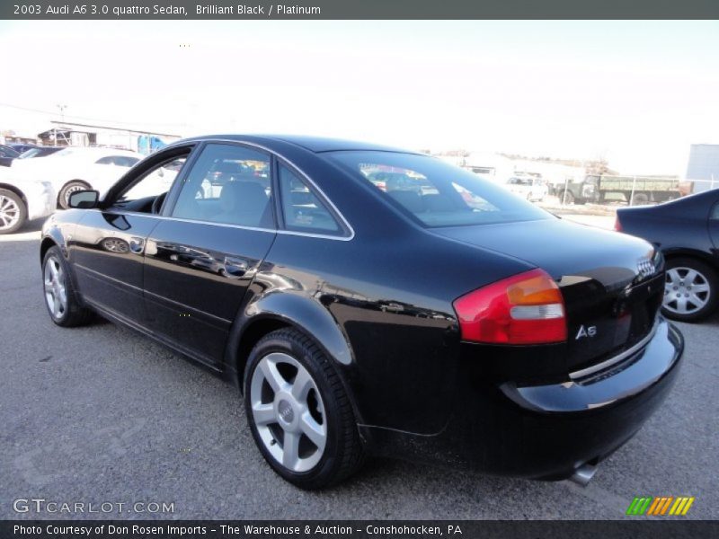 Brilliant Black / Platinum 2003 Audi A6 3.0 quattro Sedan