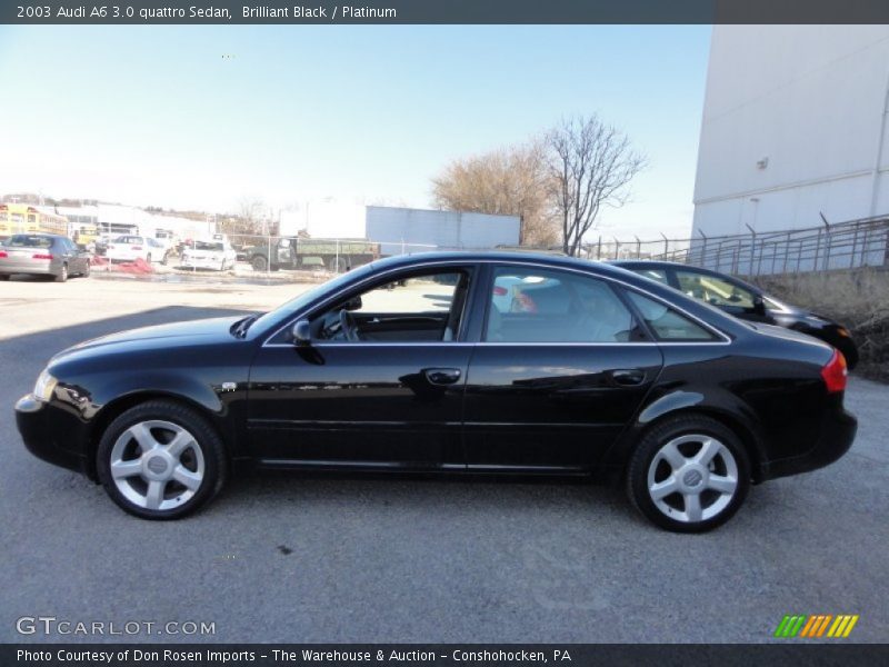 Brilliant Black / Platinum 2003 Audi A6 3.0 quattro Sedan