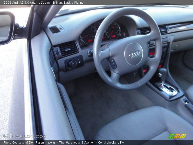 Brilliant Black / Platinum 2003 Audi A6 3.0 quattro Sedan