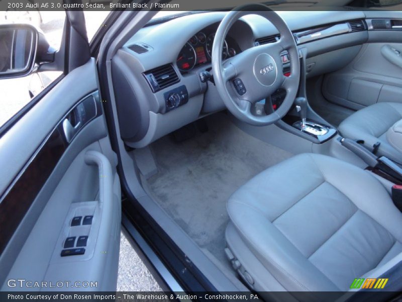 Brilliant Black / Platinum 2003 Audi A6 3.0 quattro Sedan