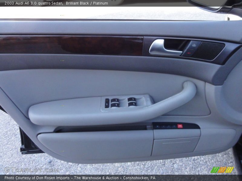 Brilliant Black / Platinum 2003 Audi A6 3.0 quattro Sedan
