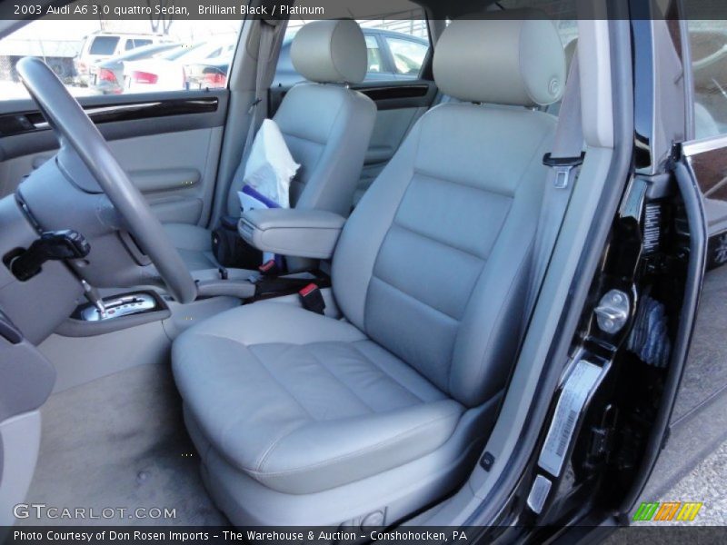 Brilliant Black / Platinum 2003 Audi A6 3.0 quattro Sedan