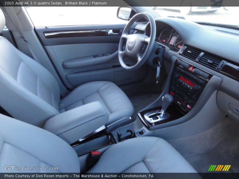 Brilliant Black / Platinum 2003 Audi A6 3.0 quattro Sedan