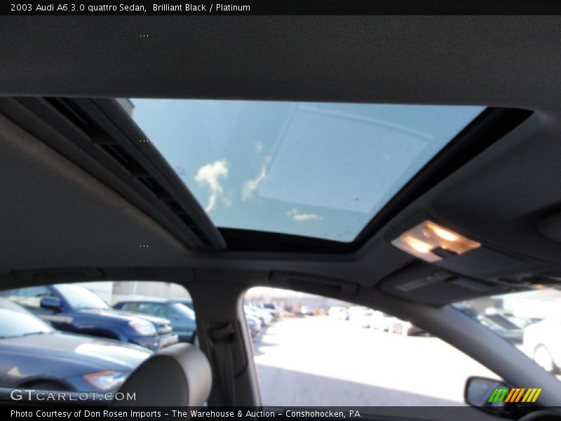 Brilliant Black / Platinum 2003 Audi A6 3.0 quattro Sedan