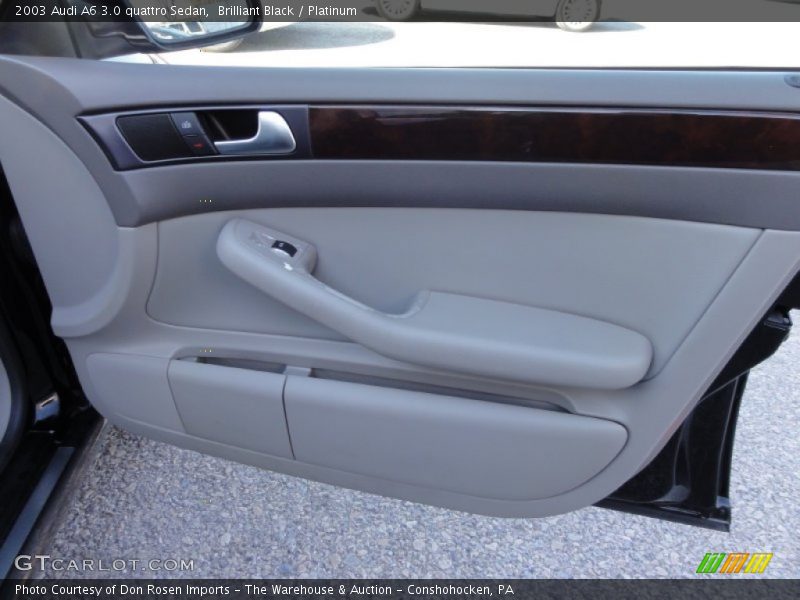 Brilliant Black / Platinum 2003 Audi A6 3.0 quattro Sedan