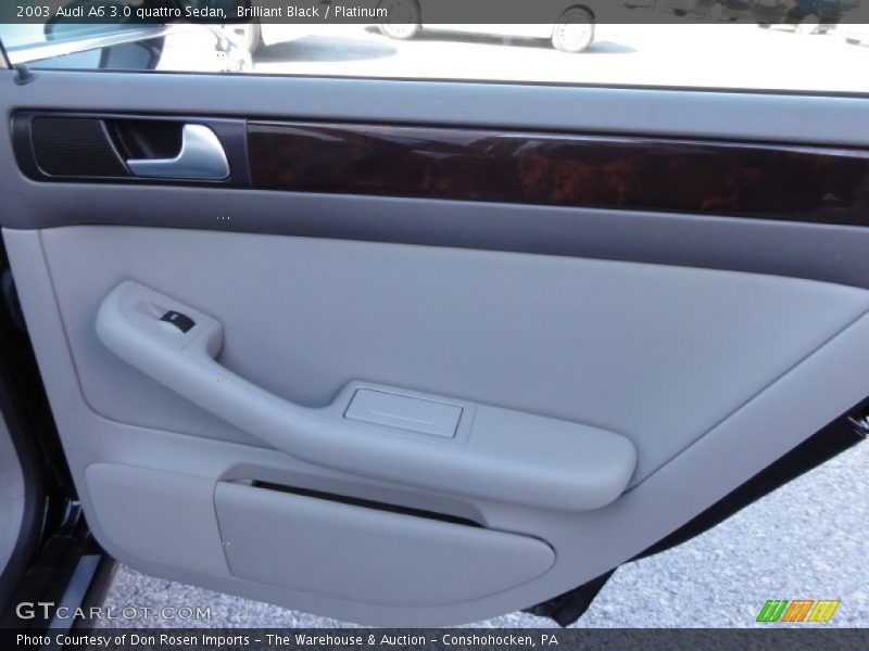 Brilliant Black / Platinum 2003 Audi A6 3.0 quattro Sedan