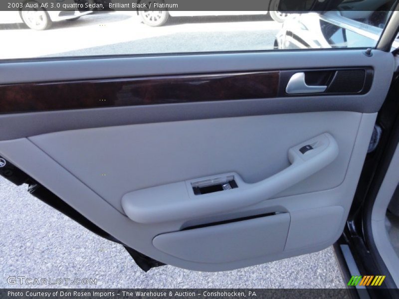 Brilliant Black / Platinum 2003 Audi A6 3.0 quattro Sedan