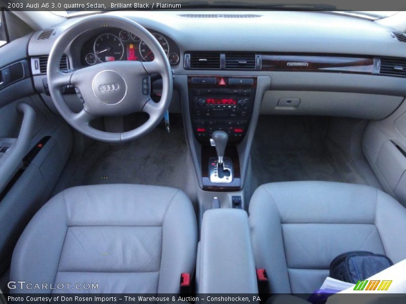 Brilliant Black / Platinum 2003 Audi A6 3.0 quattro Sedan