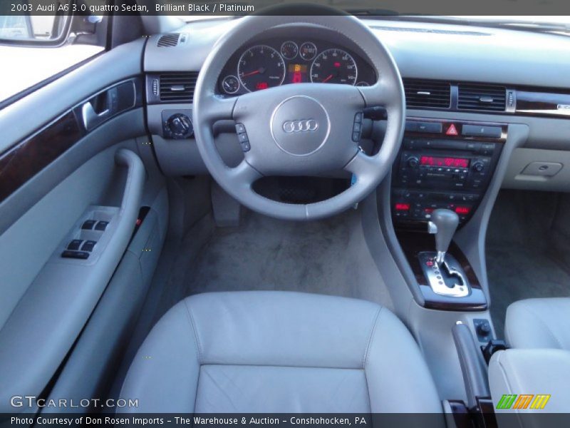 Brilliant Black / Platinum 2003 Audi A6 3.0 quattro Sedan