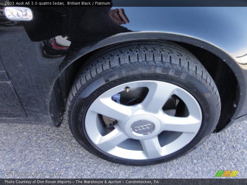 Brilliant Black / Platinum 2003 Audi A6 3.0 quattro Sedan