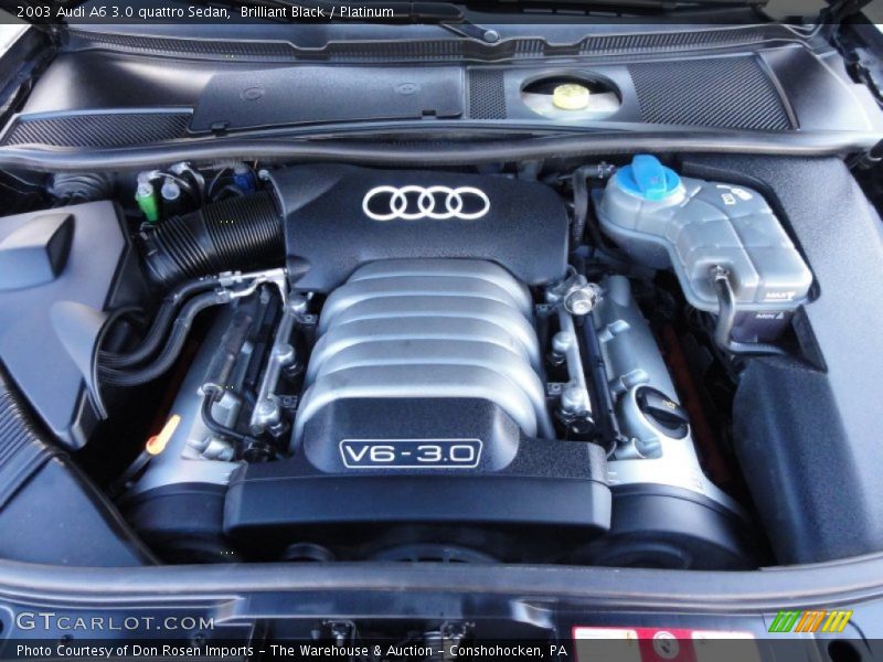 Brilliant Black / Platinum 2003 Audi A6 3.0 quattro Sedan