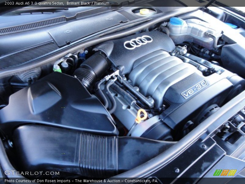 Brilliant Black / Platinum 2003 Audi A6 3.0 quattro Sedan
